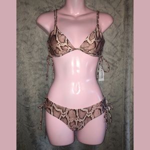 NWT!!! Snakeskin pattern bikini set